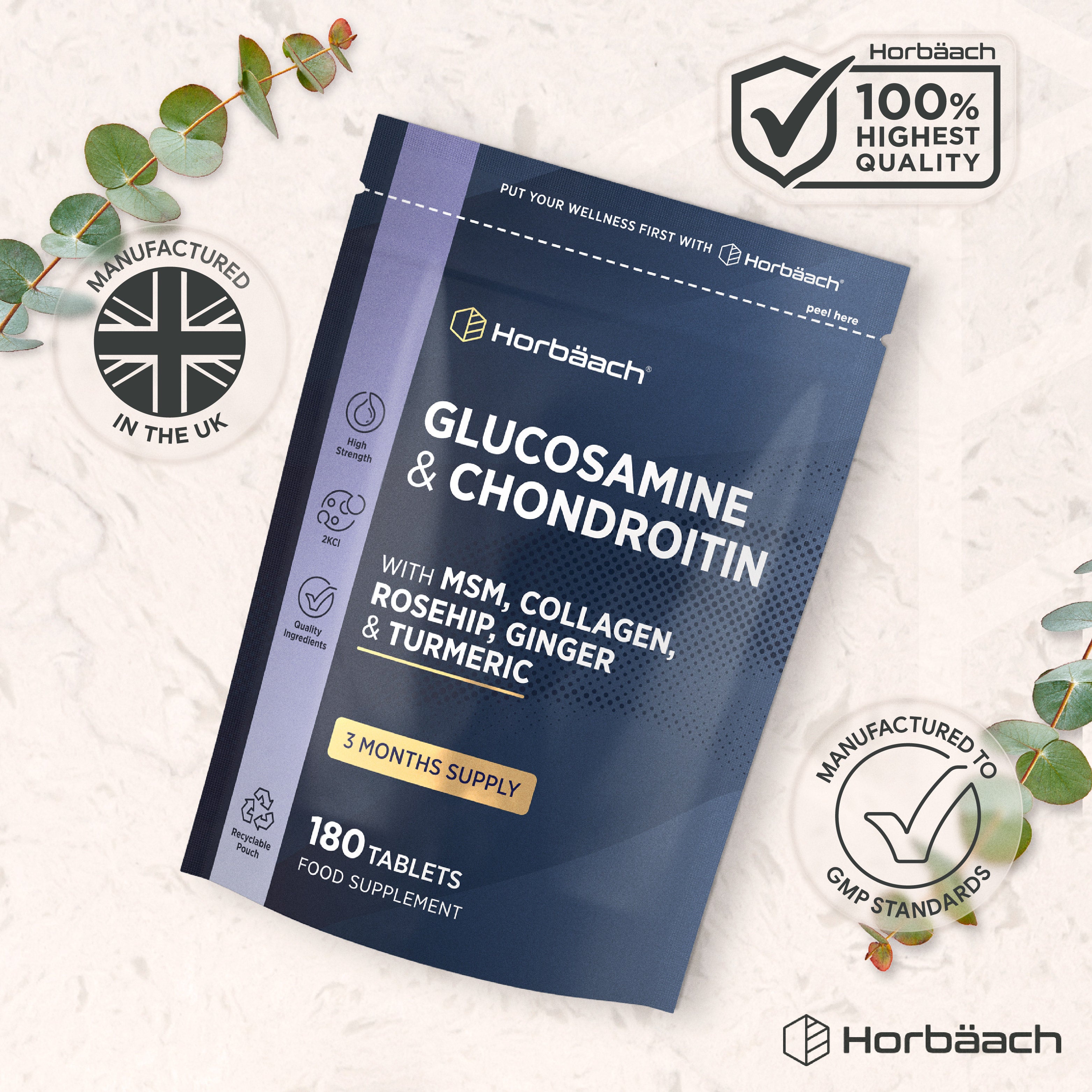 Glucosamine and Chondroitin Complex | 180 Tablets