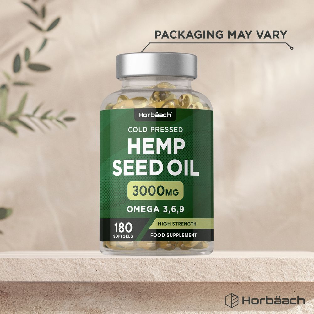 Hemp Seed Oil 3000 mg | 180 Softgels