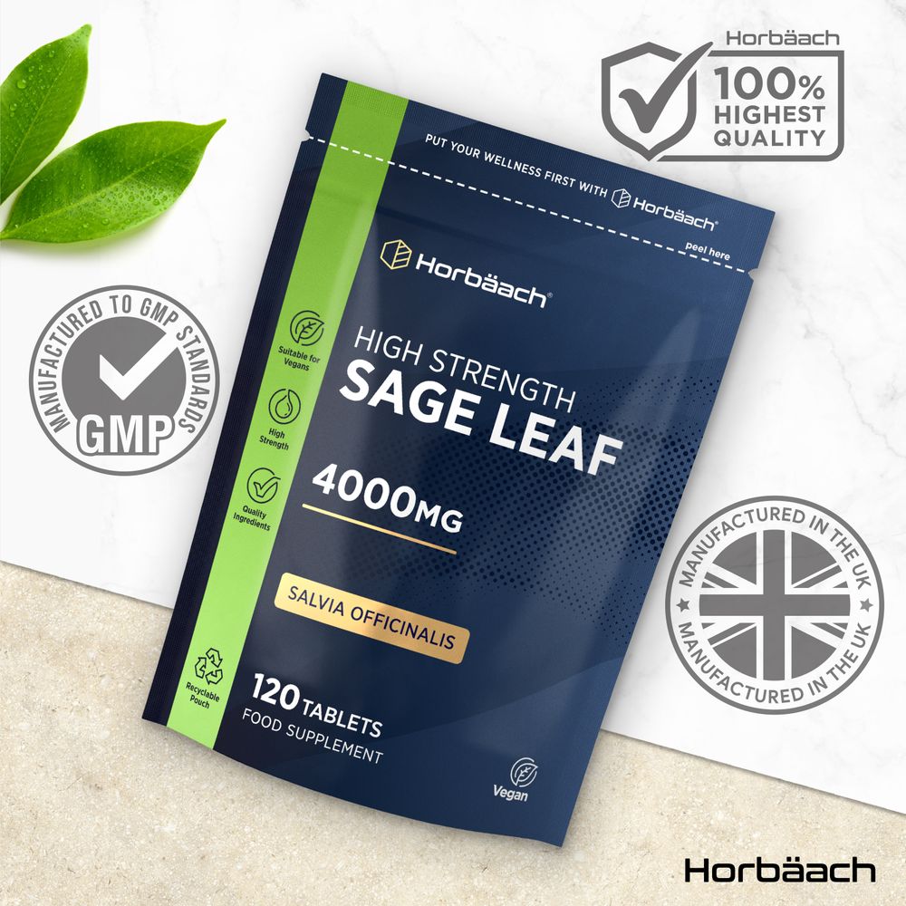Sage Leaf 4000 mg | 120 Tablets
