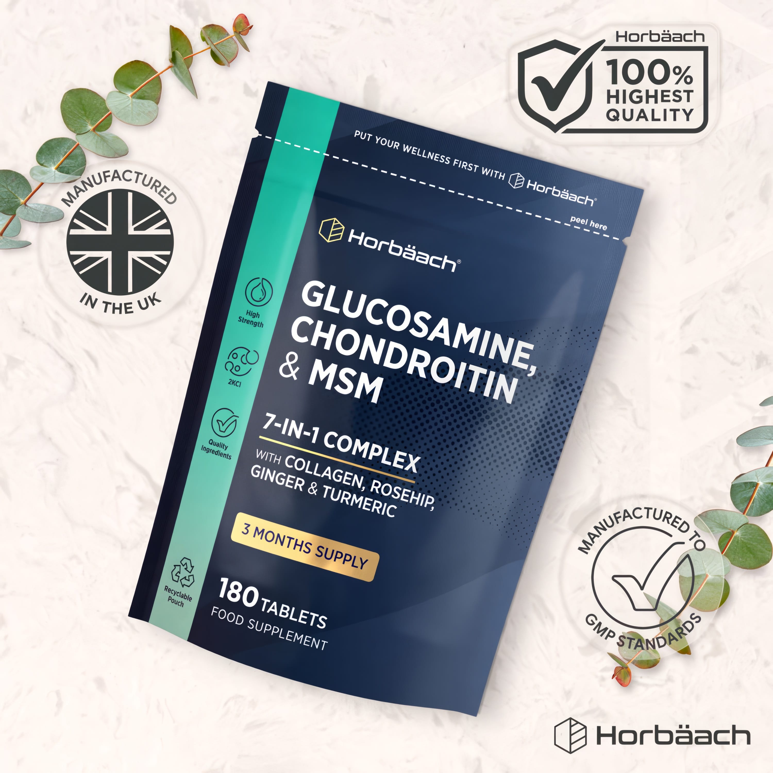 Glucosamine and Chondroitin Complex | 180 Tablets