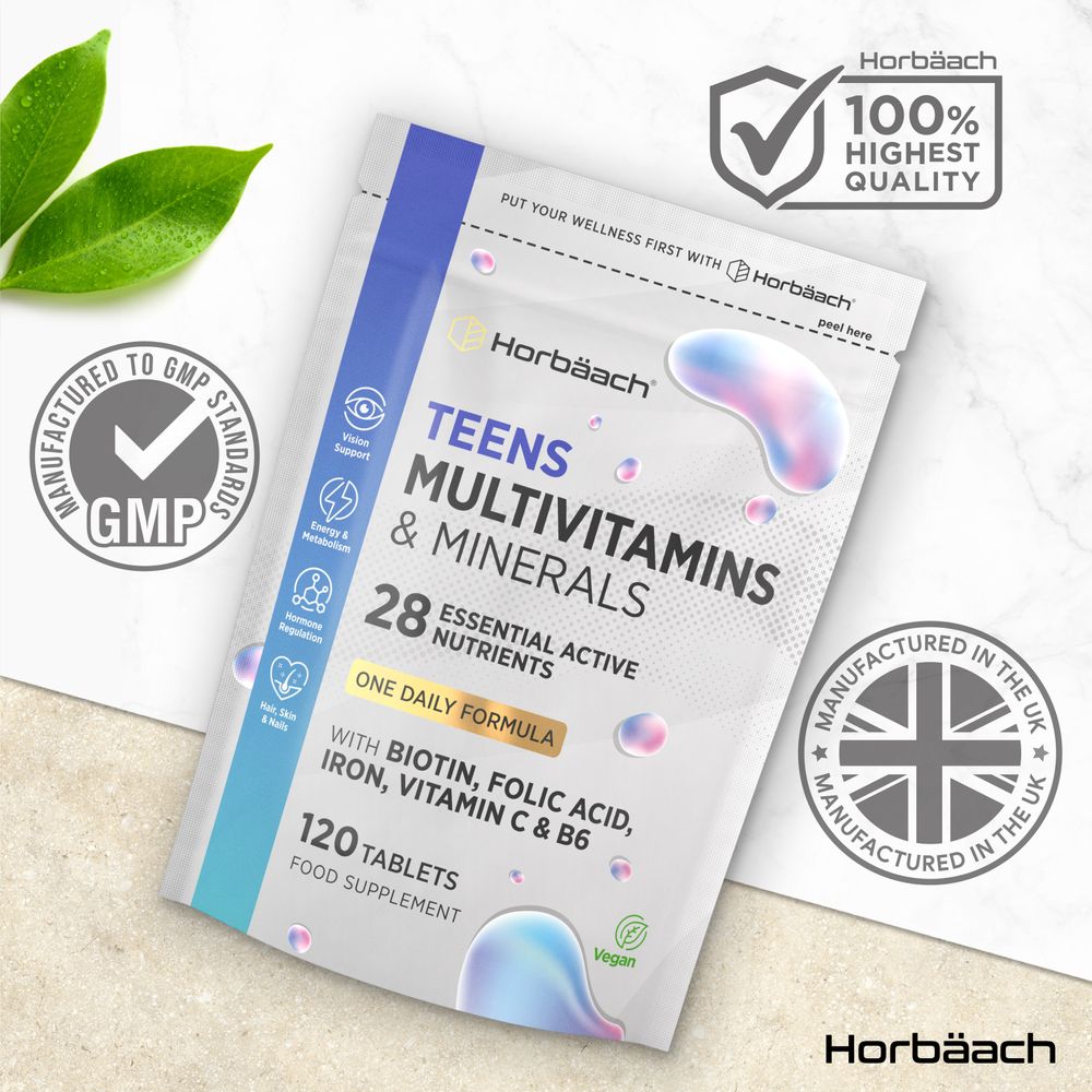 Multivitamins and Minerals for Teens | 120 Tablets