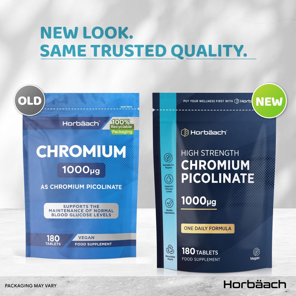 Chromium Picolinate 1000 mcg | 180 Tablets