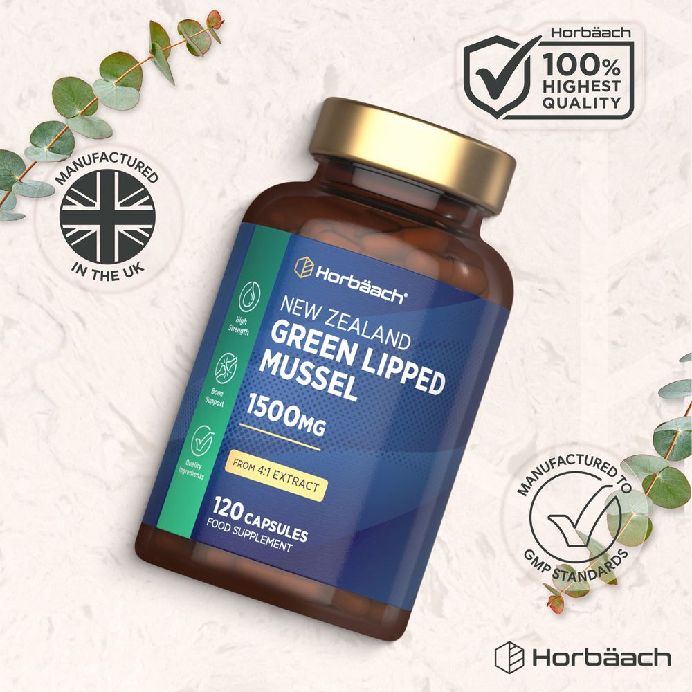 Green Lipped Mussel 1500 mg | 120 Capsules