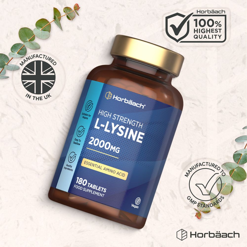 L-Lysine 2000 mg | 180 Tablets