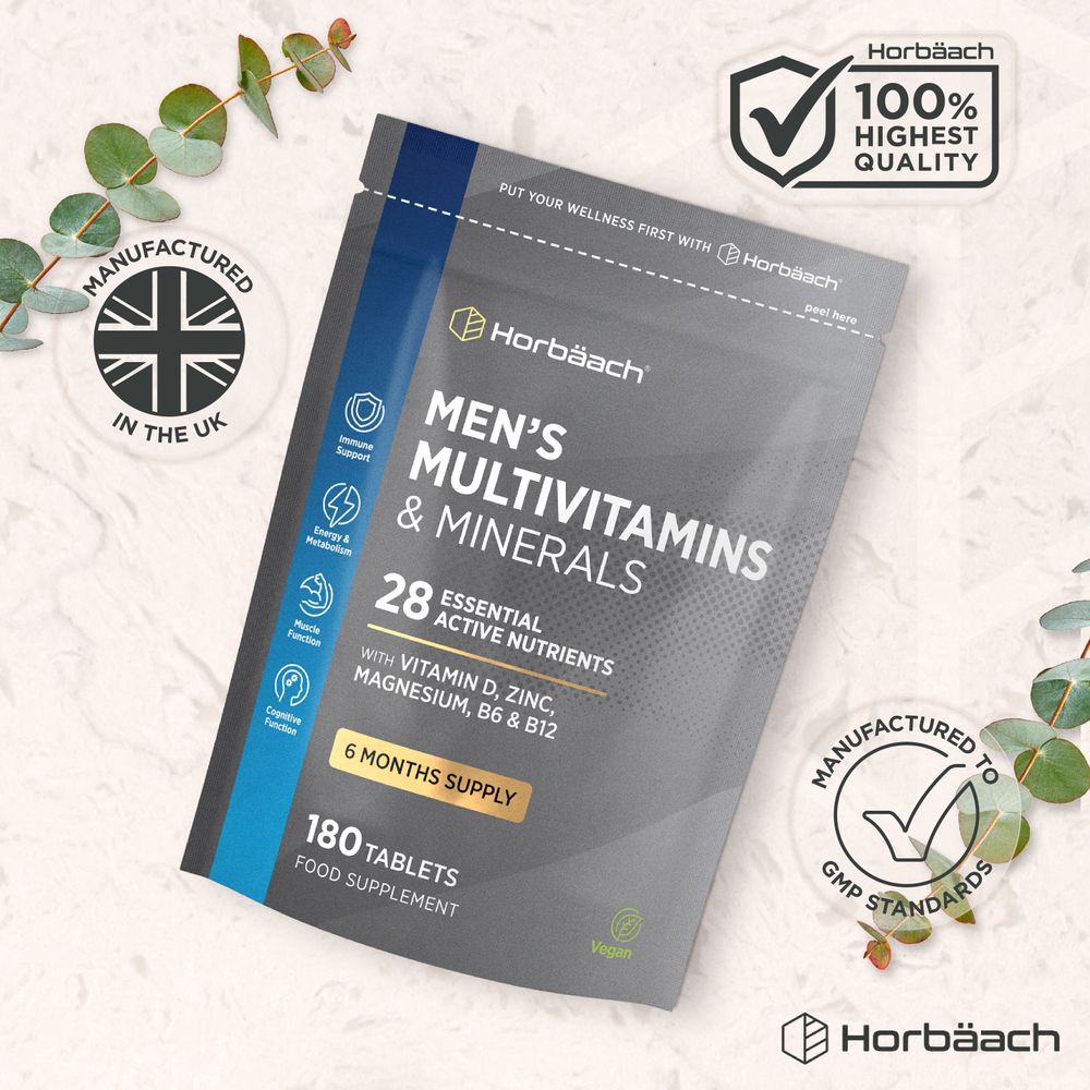 Multivitamins and Minerals for Men | 180 Tablets