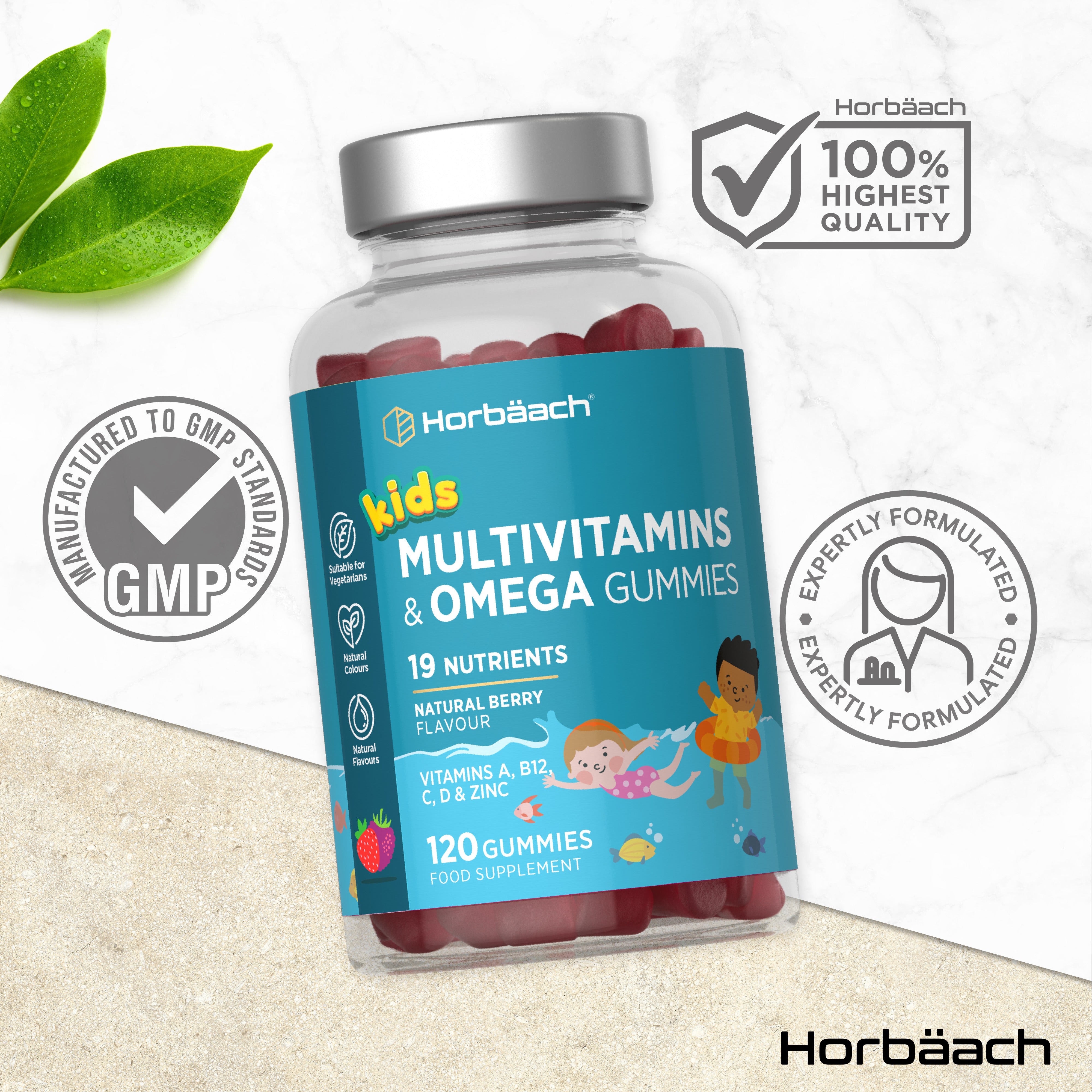 Multivitamin with Omega 369 For Kids | 120 Gummies