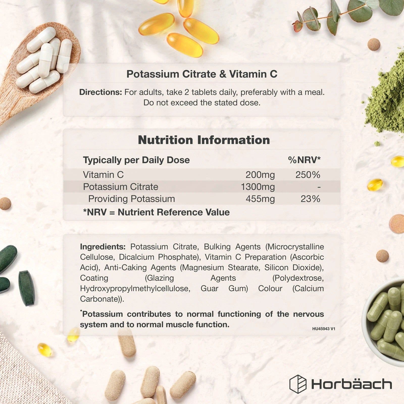 Potassium Citrate 1500 mg with Vitamin C | 120 Tablets