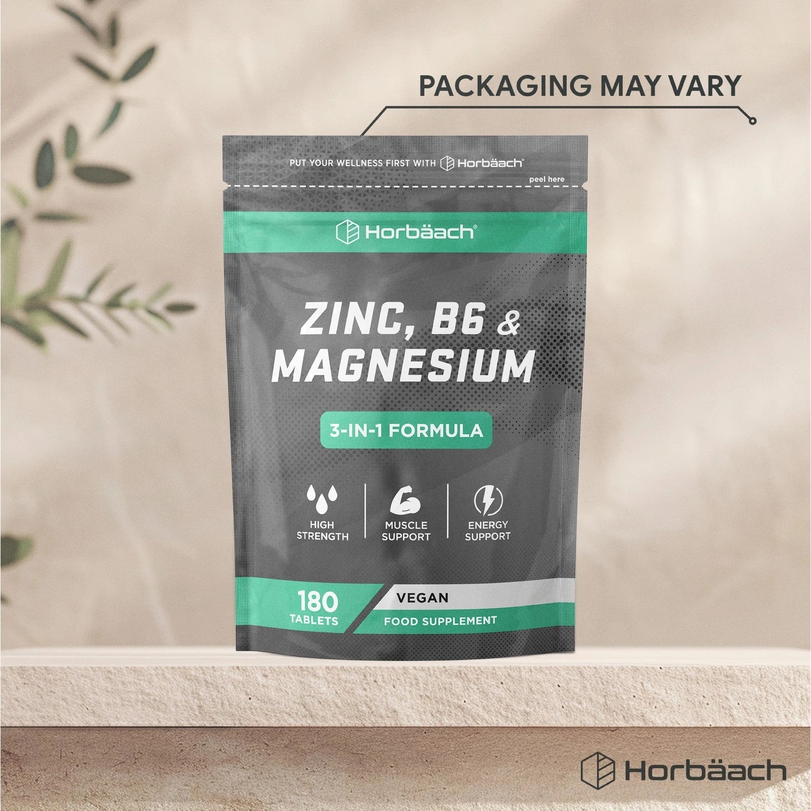 Zinc, Magnesium and Vitamin B6 | 180 Tablets