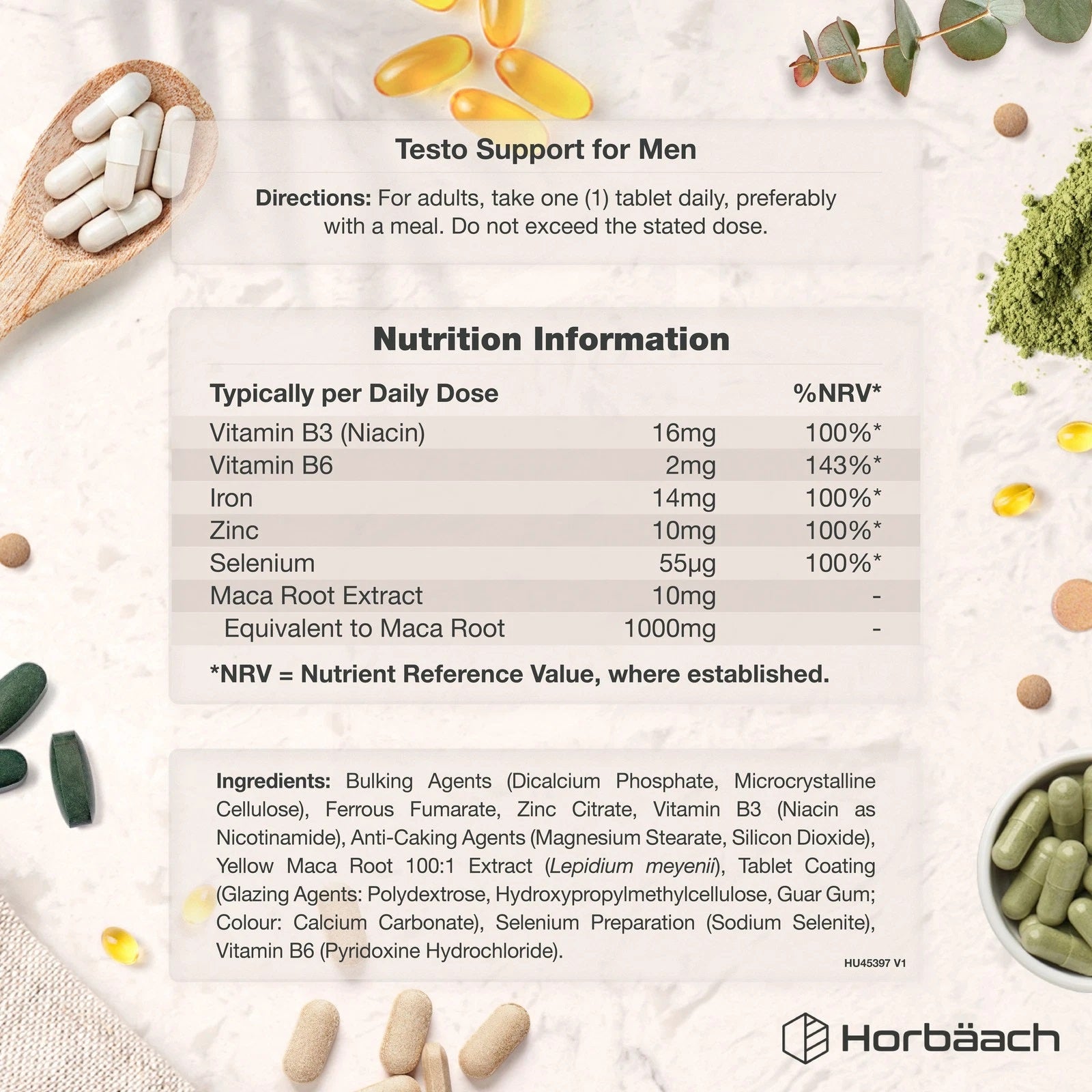 Testosterone Support Complex for Men | 120 Tablets