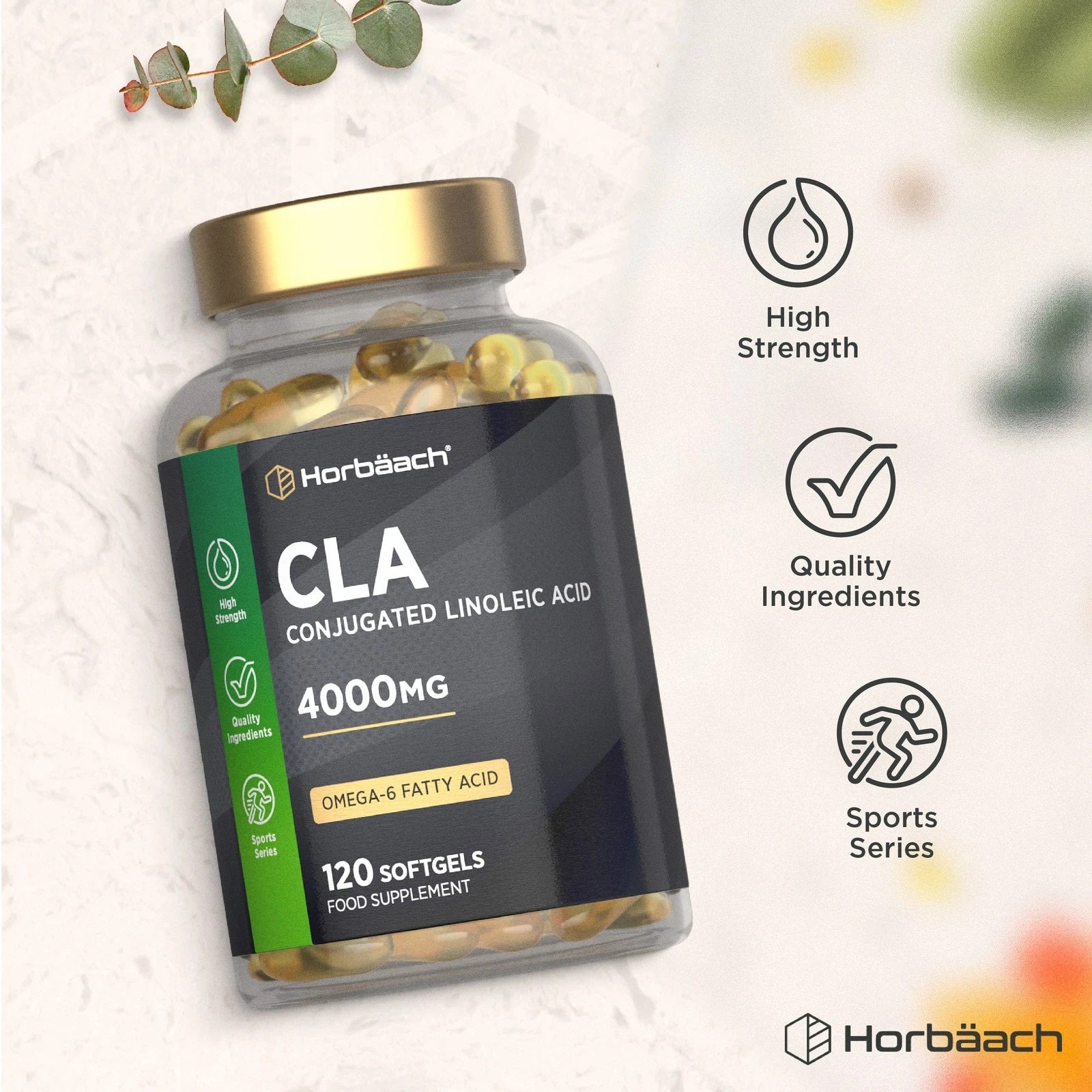 CLA Conjugated Linoleic Acid 4000 mg | 120 Softgels