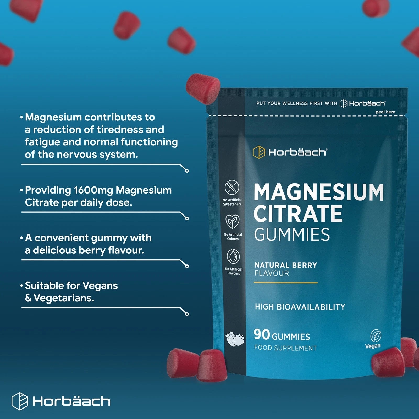 Magnesium Citrate 1600 mg | 90 Gummies