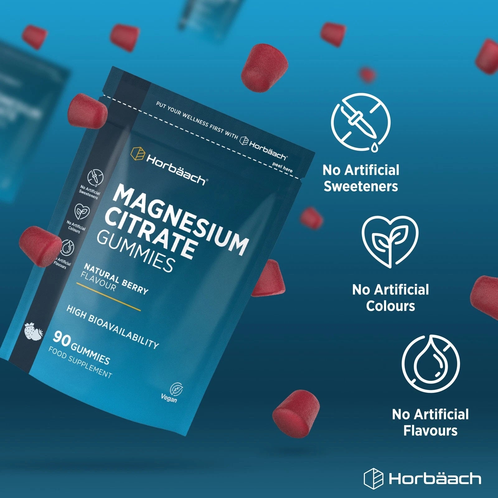 Magnesium Citrate 1600 mg | 90 Gummies