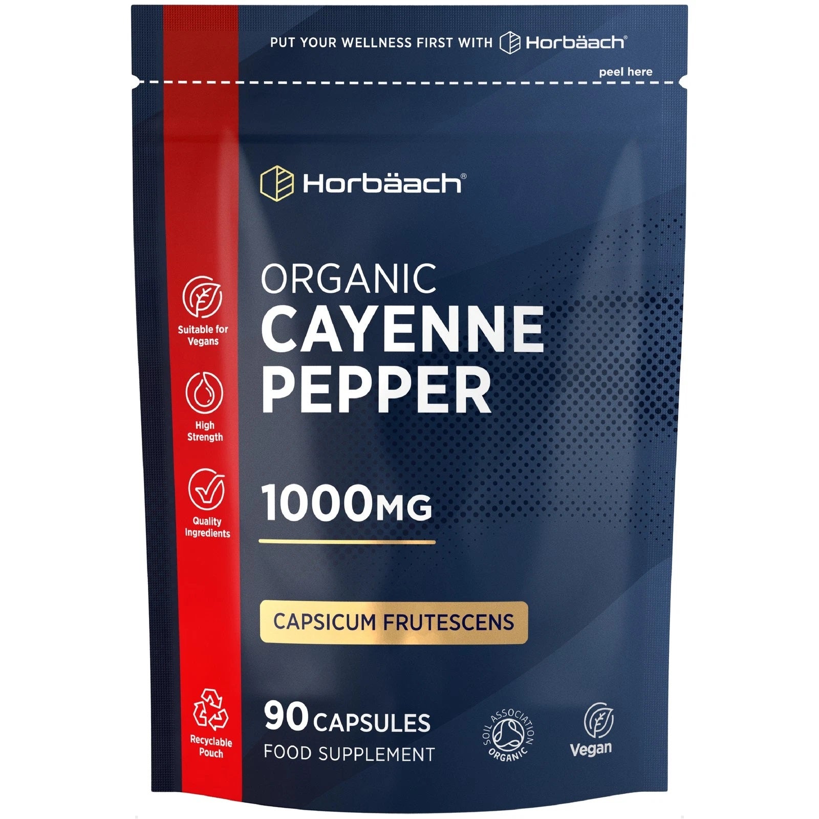 Cayenne Pepper 1000 mg | Organic | 90 Capsules