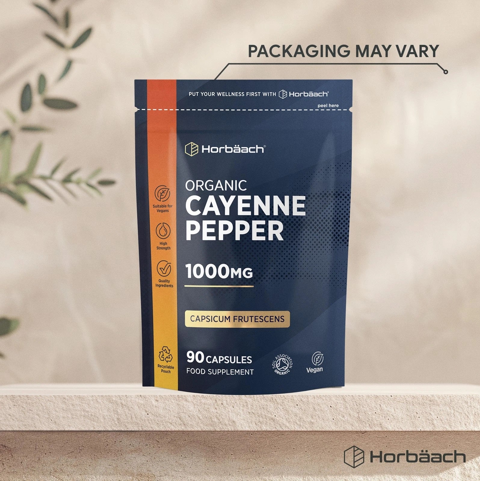 Cayenne Pepper 1000 mg | Organic | 90 Capsules