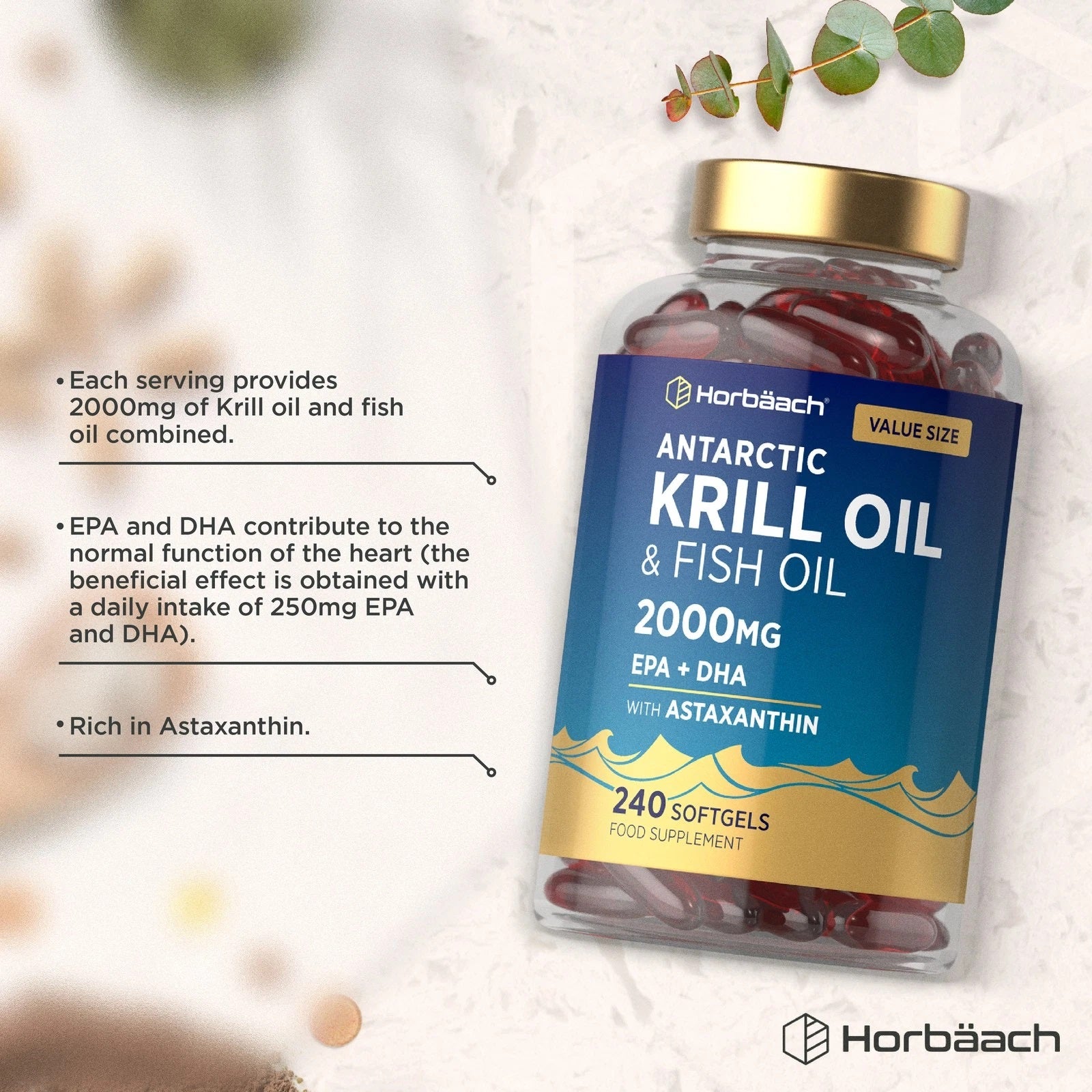 Antarctic Krill Oil 2000 mg | 240 Softgels