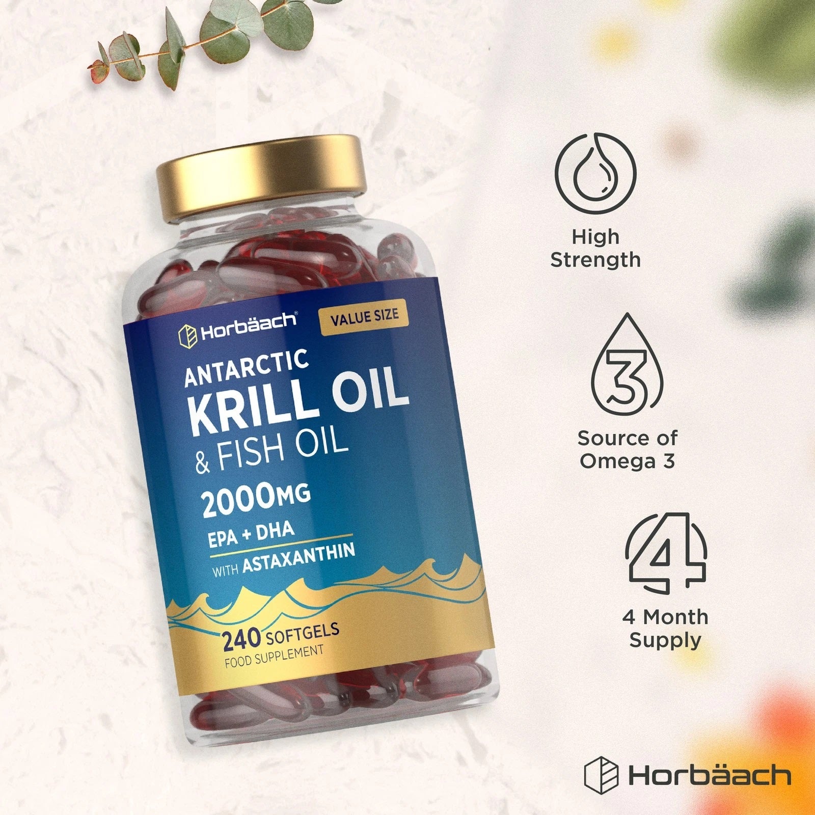 Antarctic Krill Oil 2000 mg | 240 Softgels