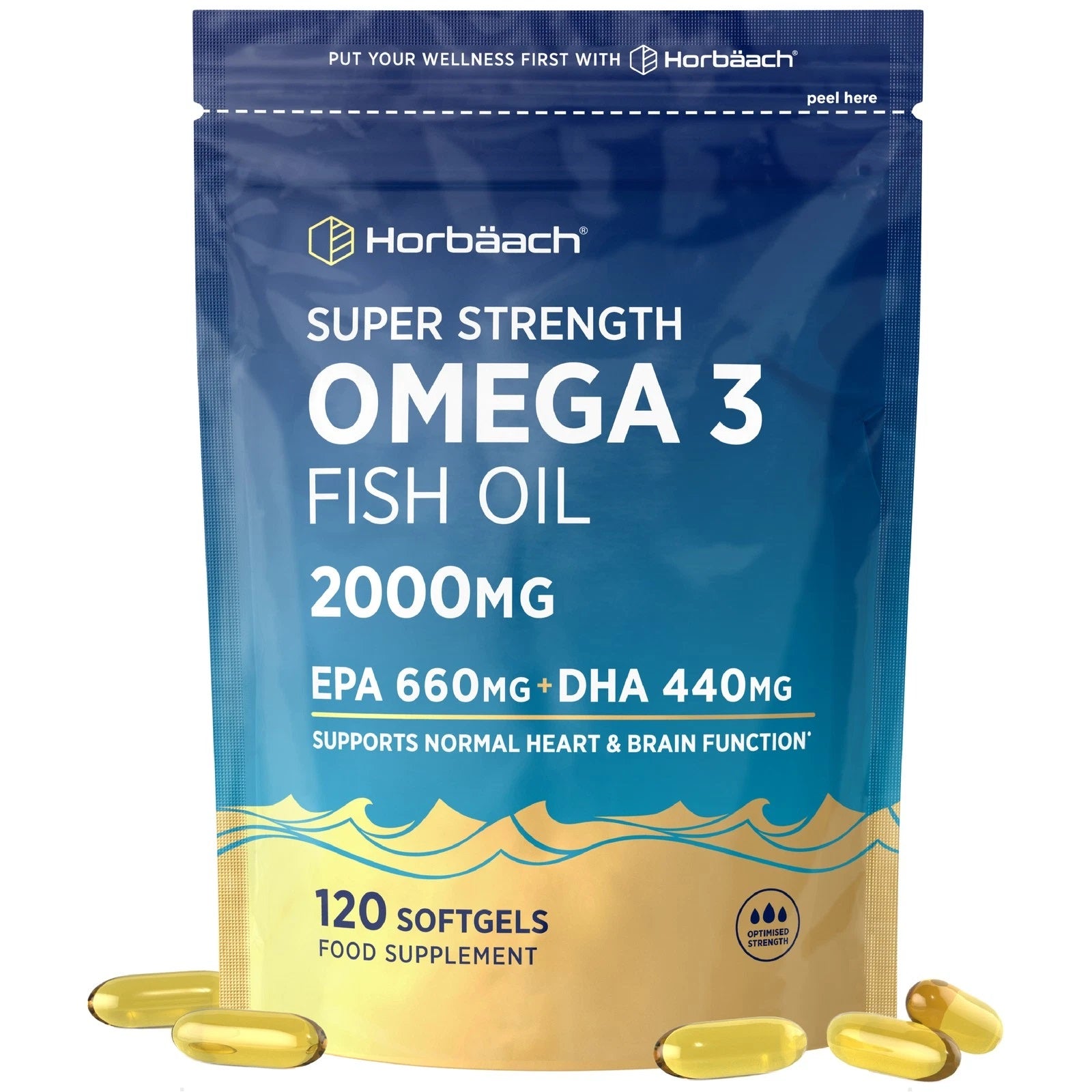 Omega 3 Fish Oil 2000 mg | 120 Softgels
