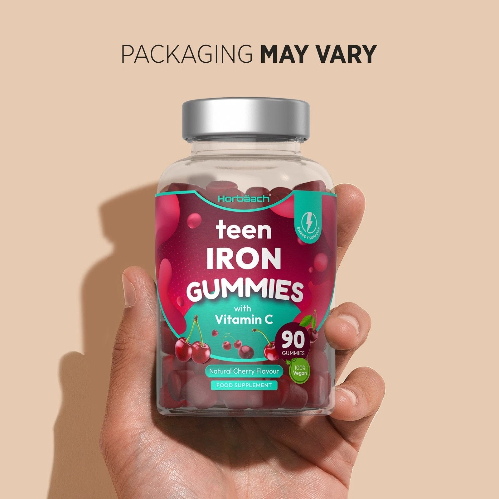 Iron with Vitamin C for Teens | 90 Gummies