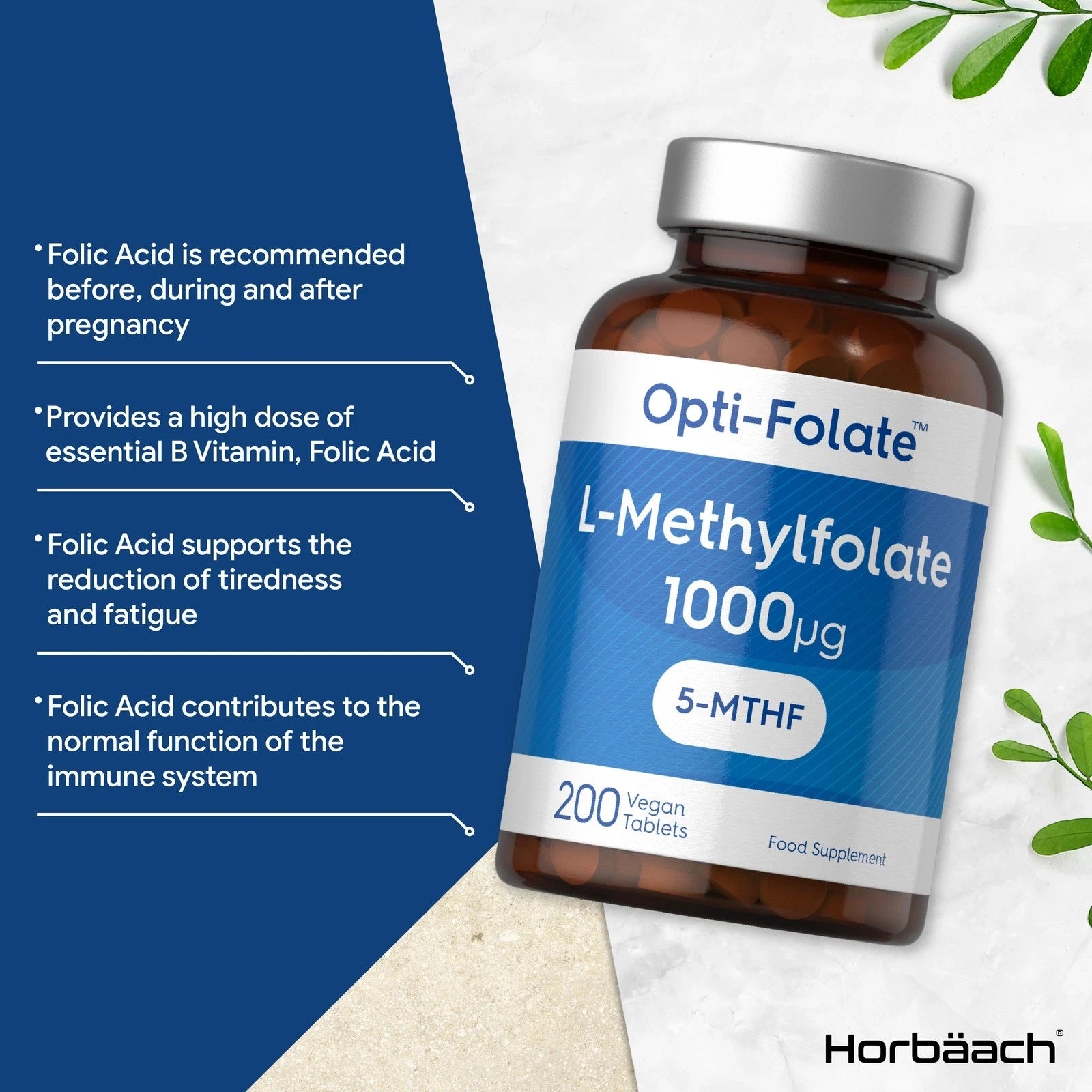 L-Methylfolate 1000 ug | 200 Tablets