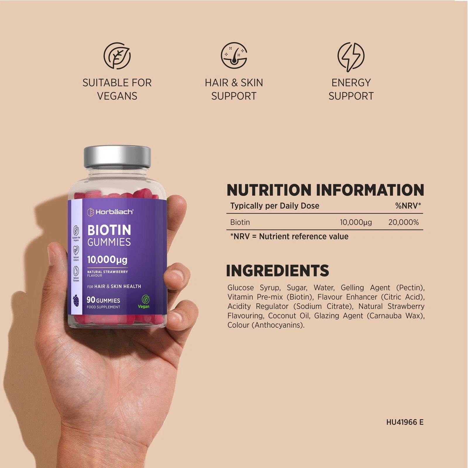 Biotin 10,000 mcg | 90 Gummies