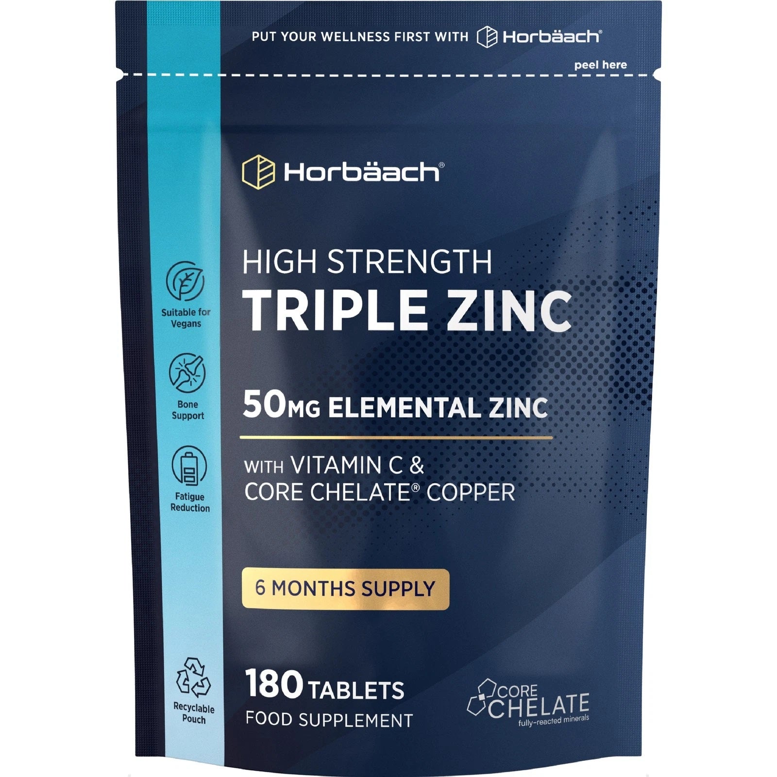 Triple Zinc Complex 50 mg | 180 Tablets