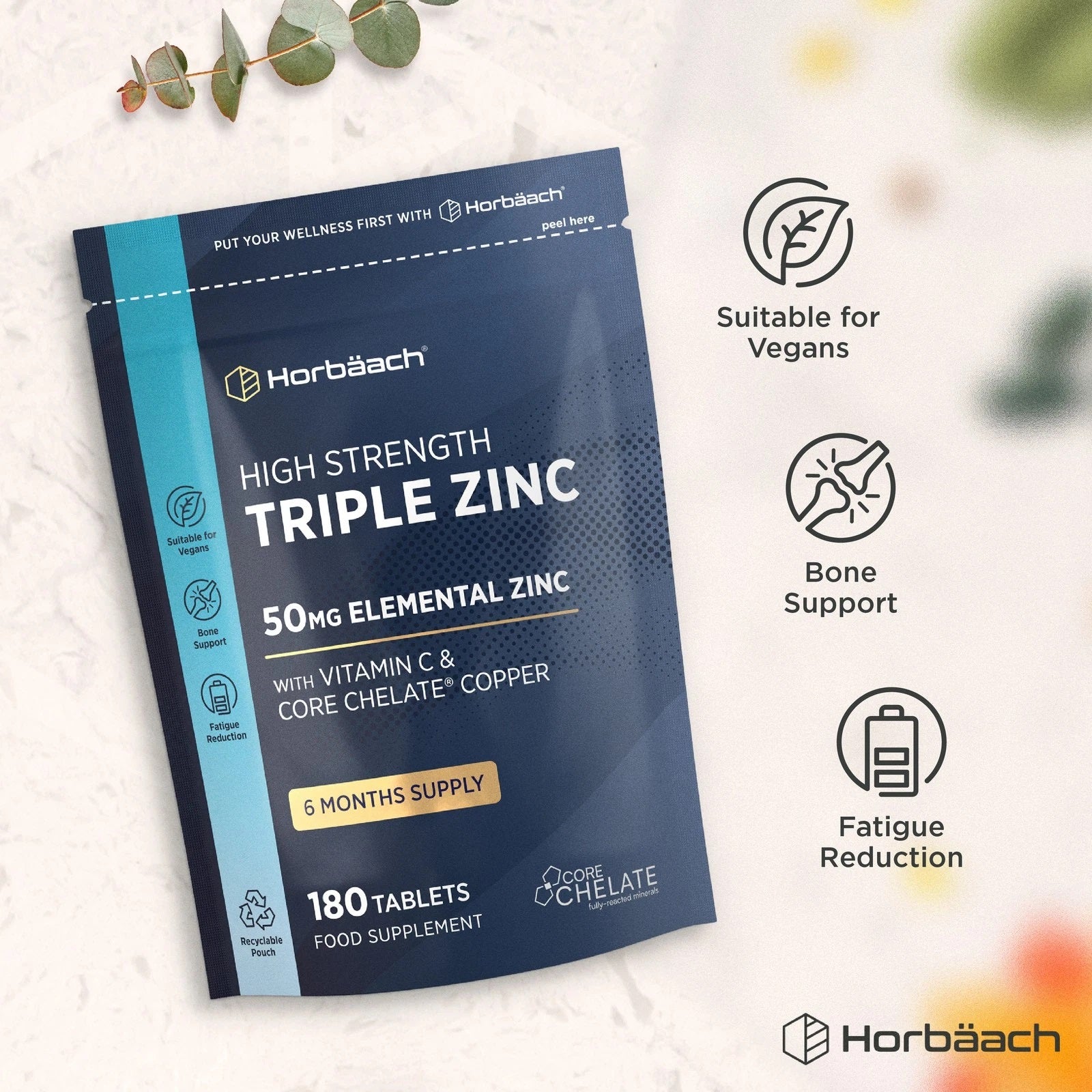 Triple Zinc Complex 50 mg | 180 Tablets