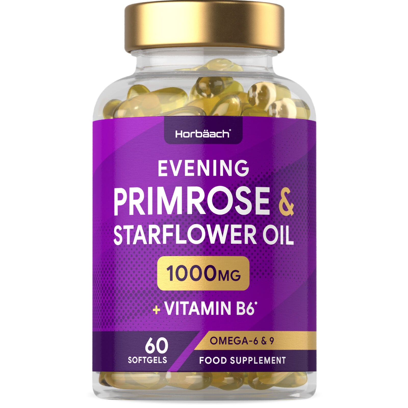 Evening Primrose and Starflower Oil 1000 mg | 60 Softgels