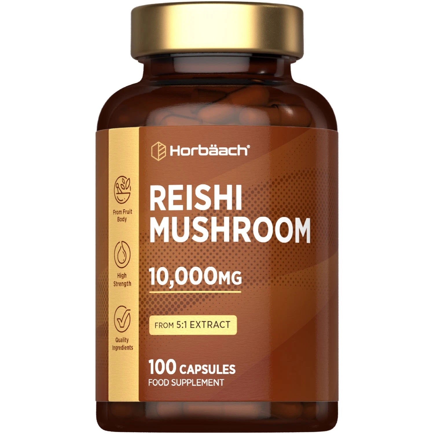 Reishi Mushroom 10,000 mg | 100 Capsules