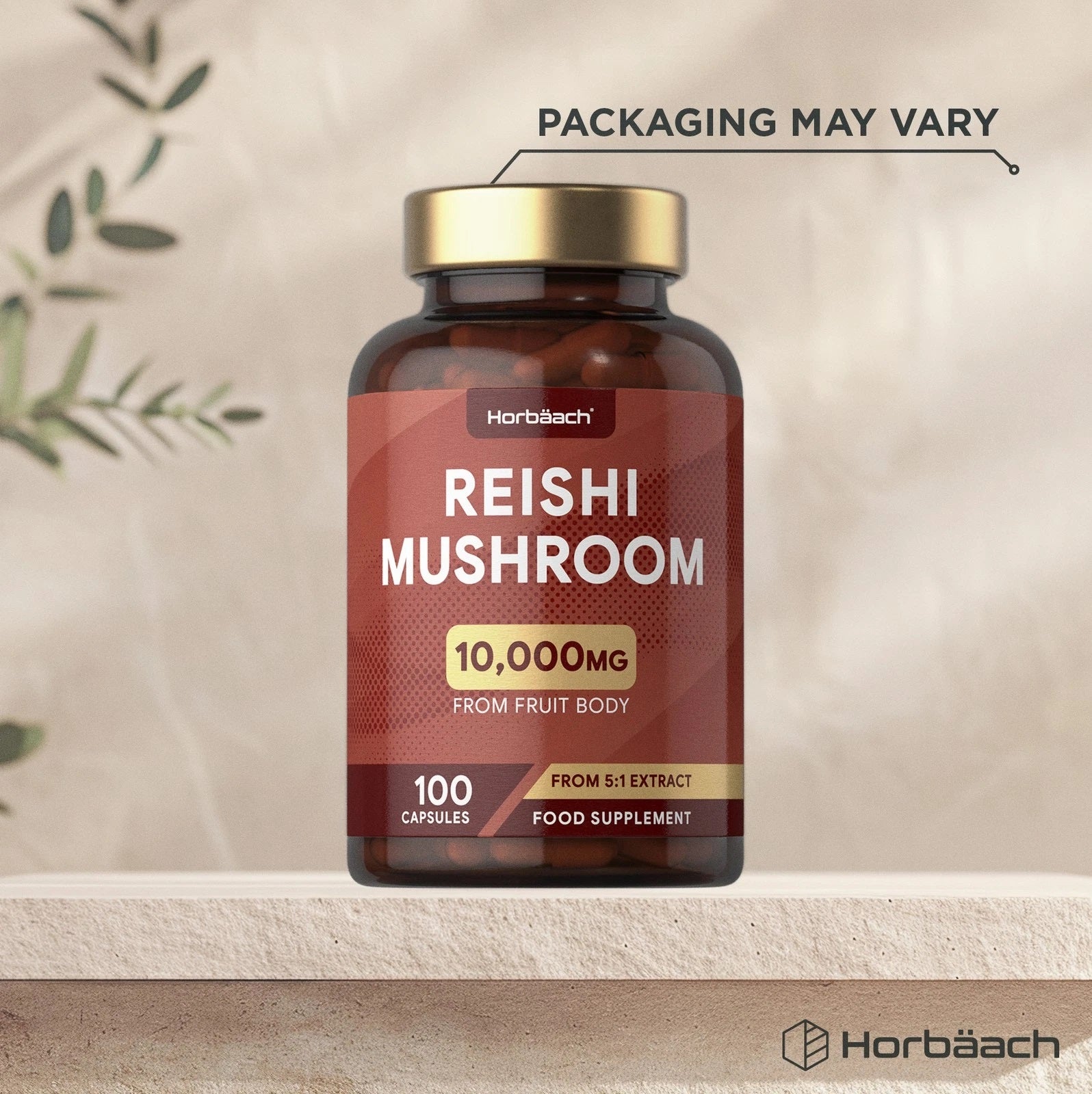 Reishi Mushroom 10,000 mg | 100 Capsules