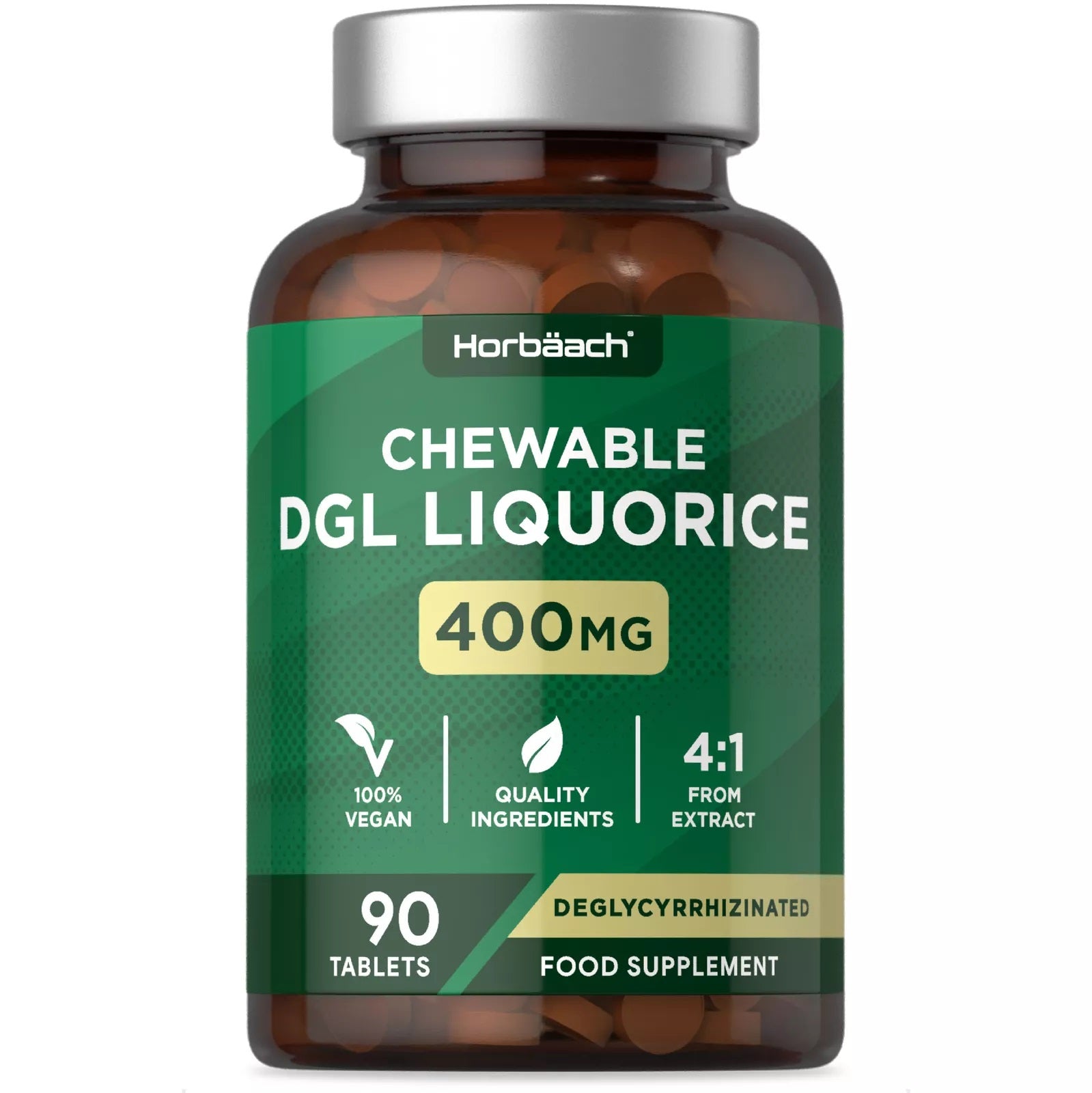 DGL Licorice 400 mg | 90 Chewable Tablets