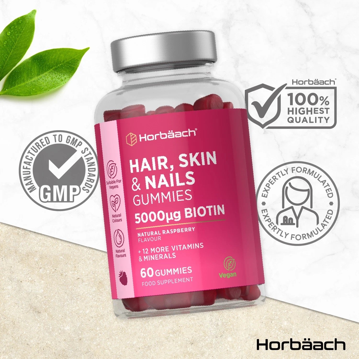 Hair Skin and Nails Complex | 60 Gummies