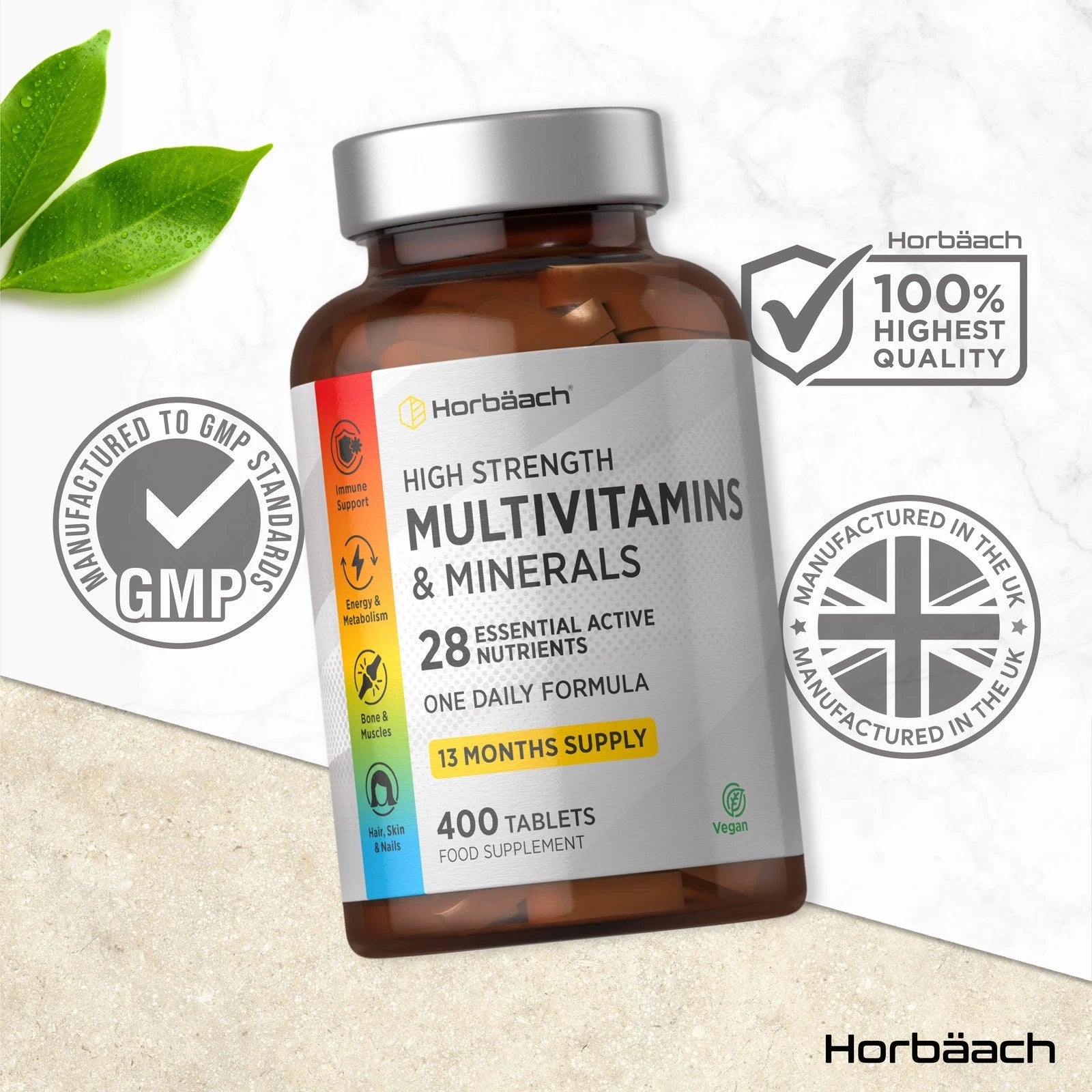 Multivitamins and Minerals | 400 Tablets