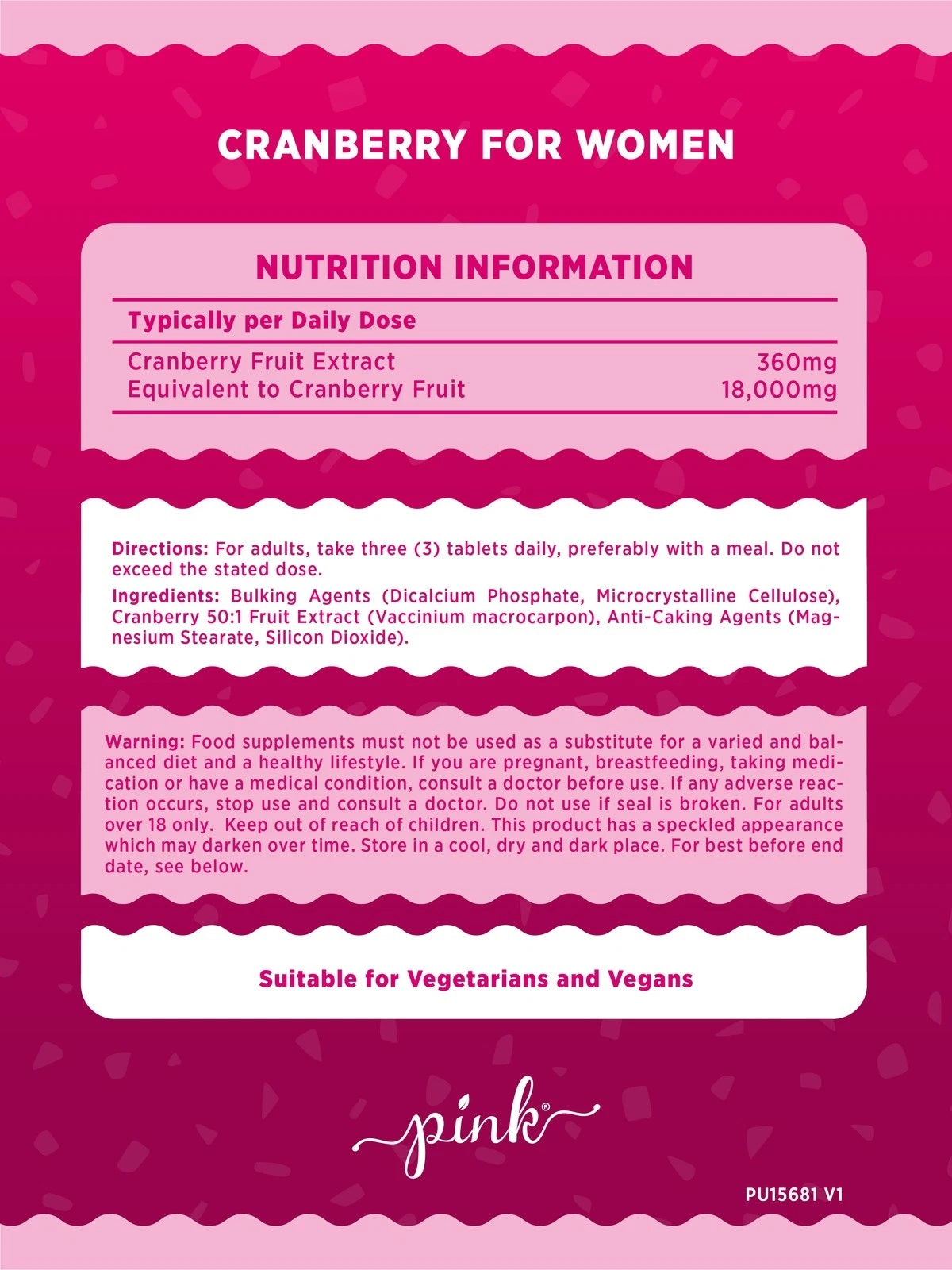 Cranberry 18,000 mg for Women | 240 Tablets