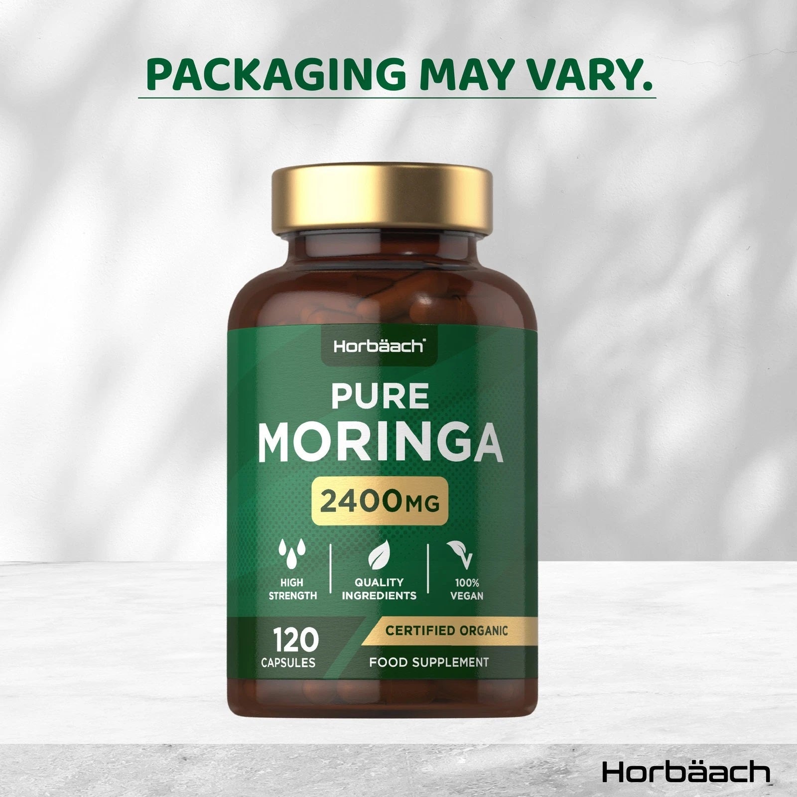 Moringa Oleifera 2400 mg | Organic | 120 Capsules