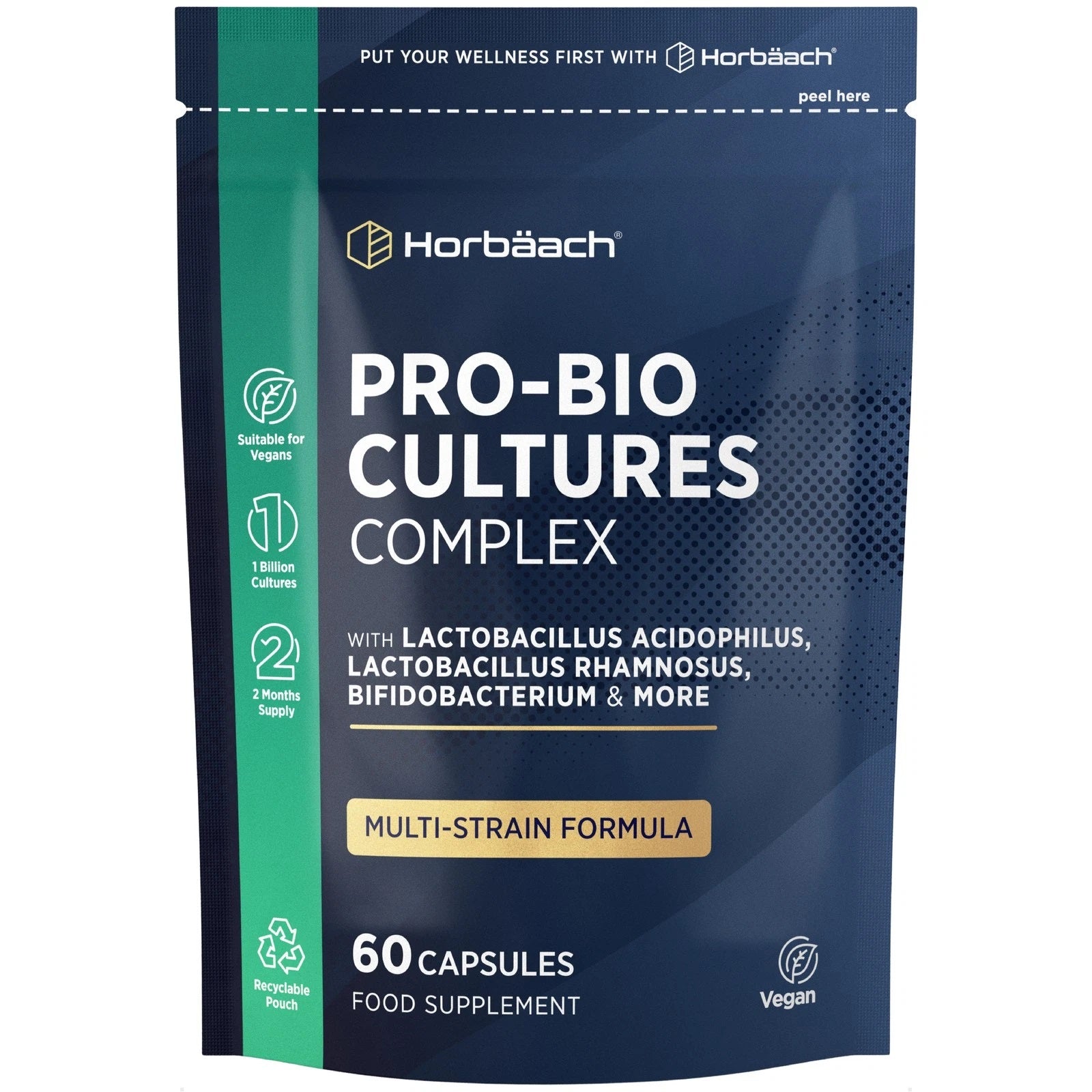 ProBio Cultures | 1 Billion CFU | 60 Capsules
