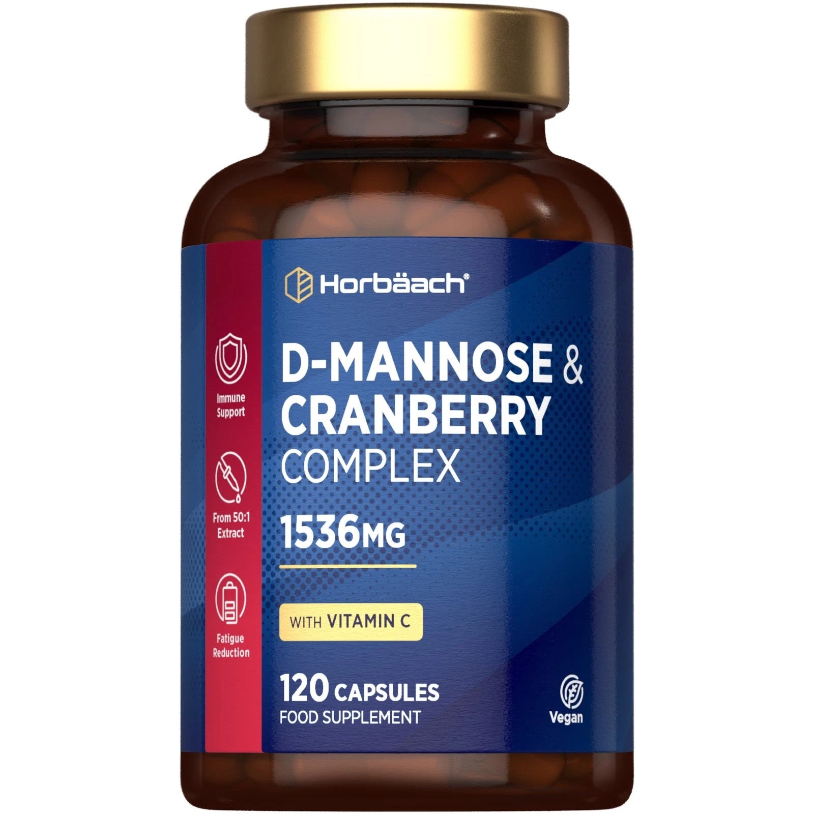 D-Mannose and Cranberry Complex 1536 mg | 120 Capsules