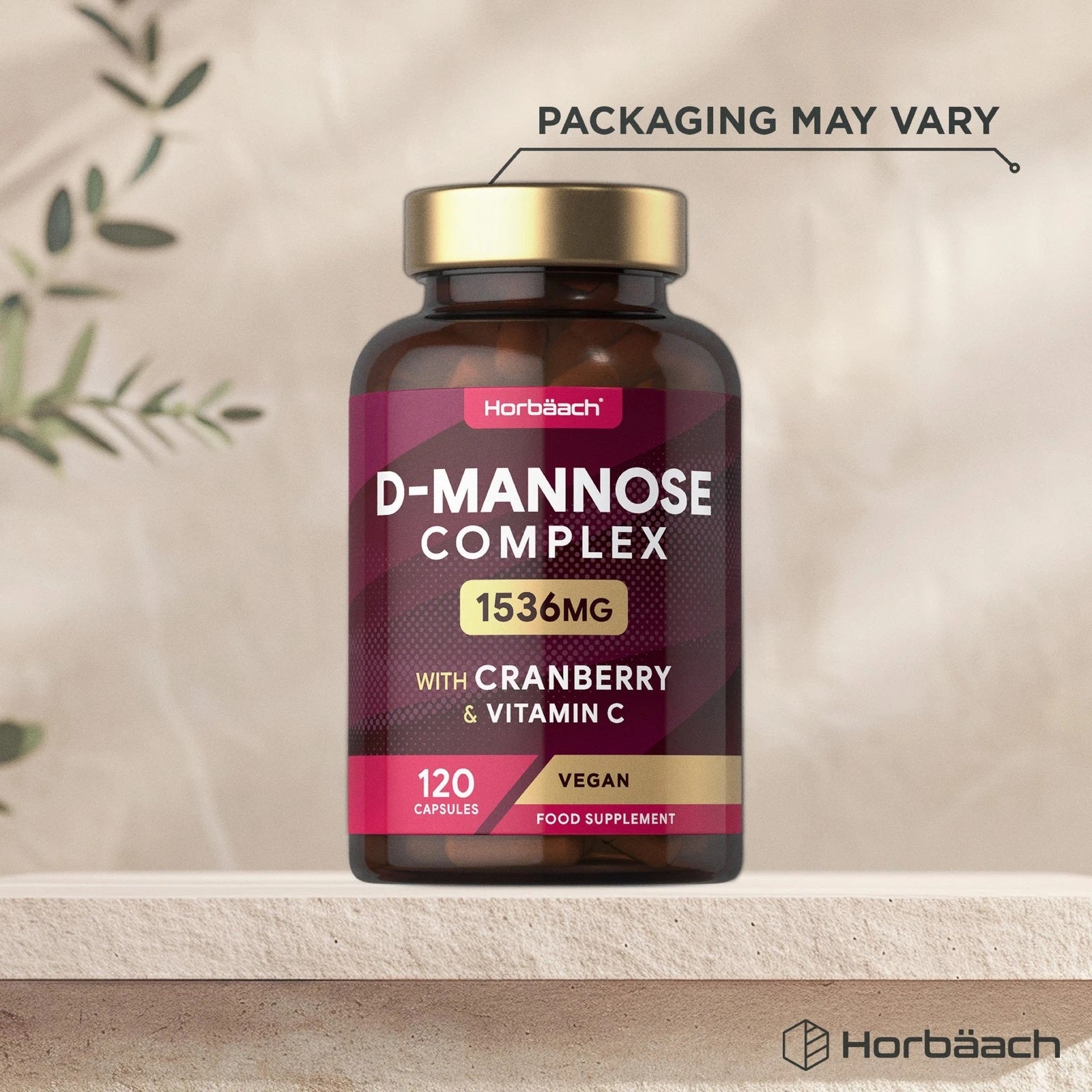 D-Mannose and Cranberry Complex 1536 mg | 120 Capsules