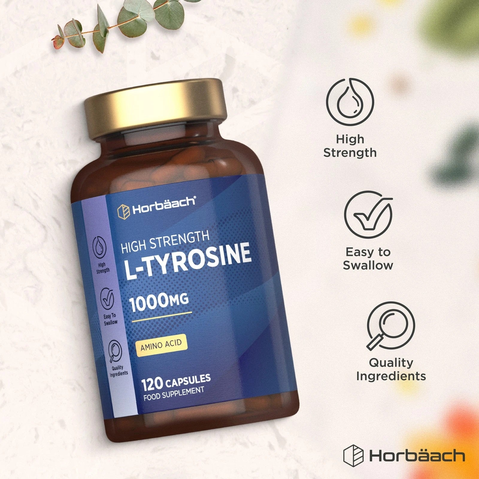 L-Tyrosine 1000 mg | 120 Capsules