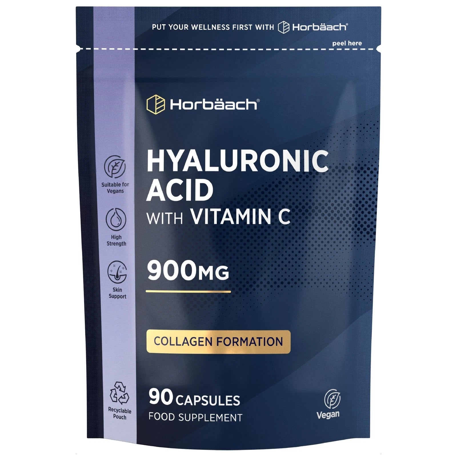 Hyaluronic Acid 900 mg | 90 Capsules