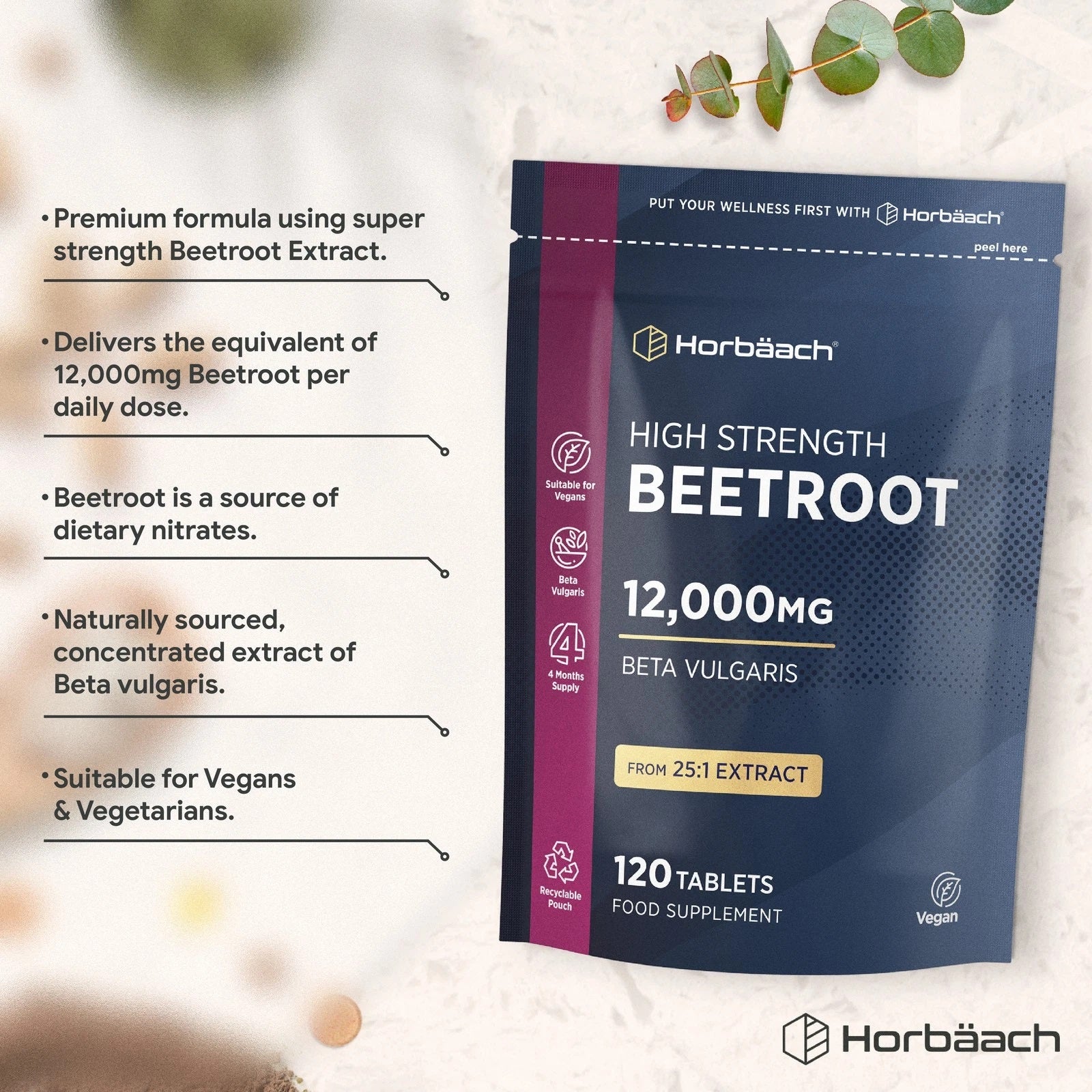 Beetroot 12,000 mg | 120 Tablets