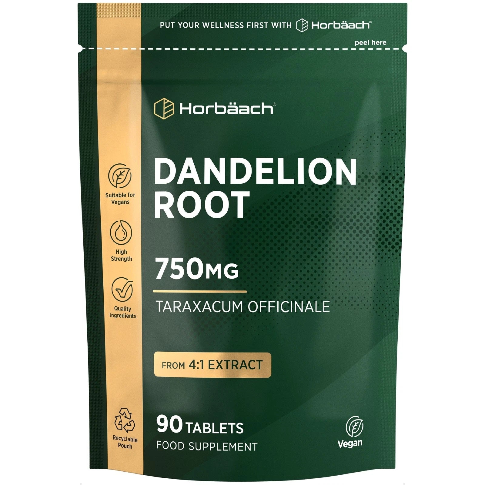 Dandelion Root 750 mg | 90 Tablets