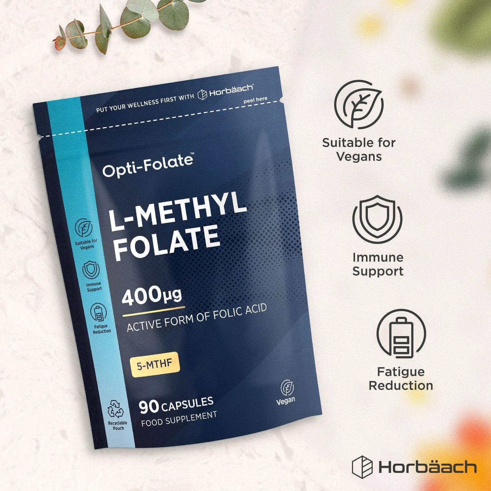 L-Methylfolate 400 ug | 90 Capsules