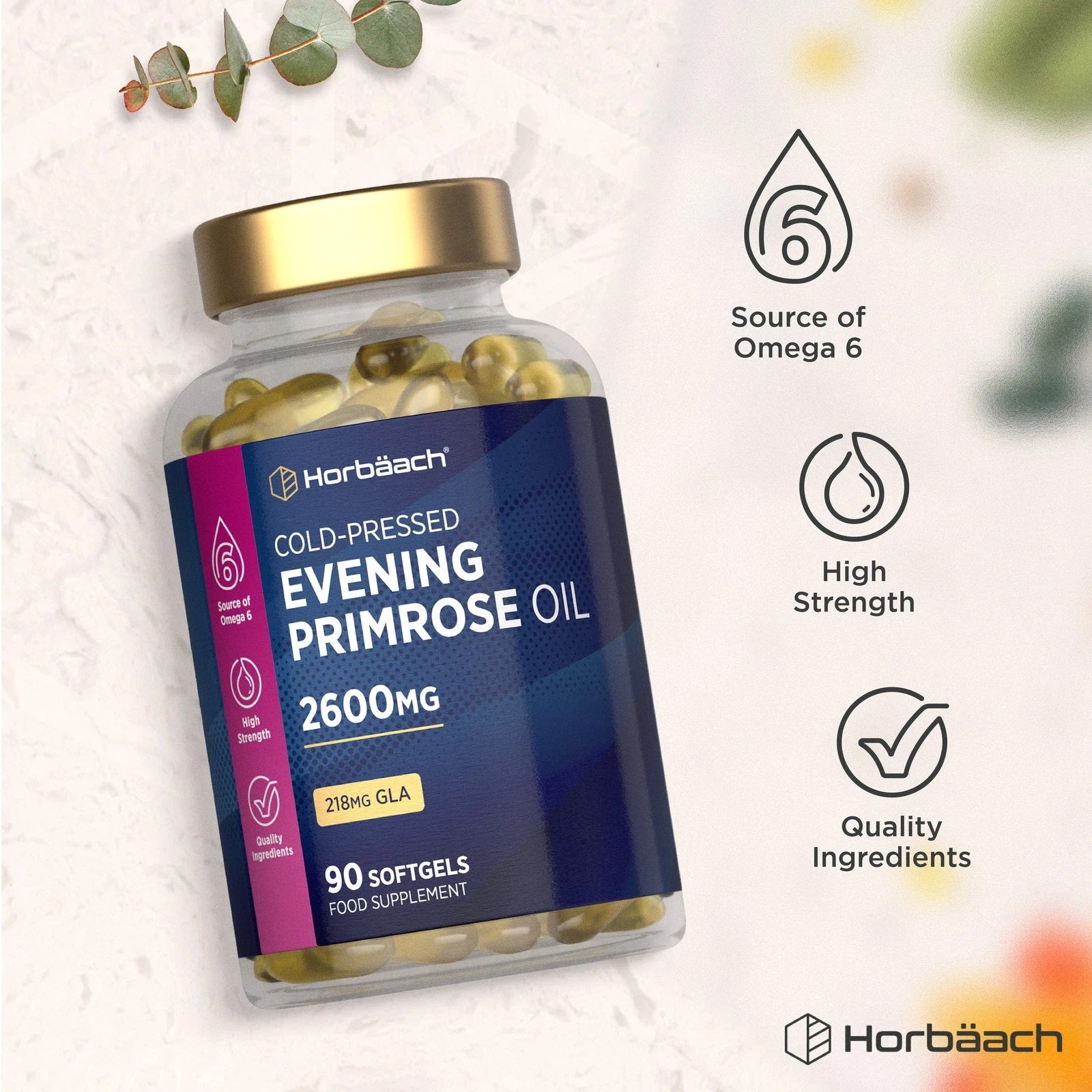 Evening Primrose Oil 2600 mg | 90 Softgels