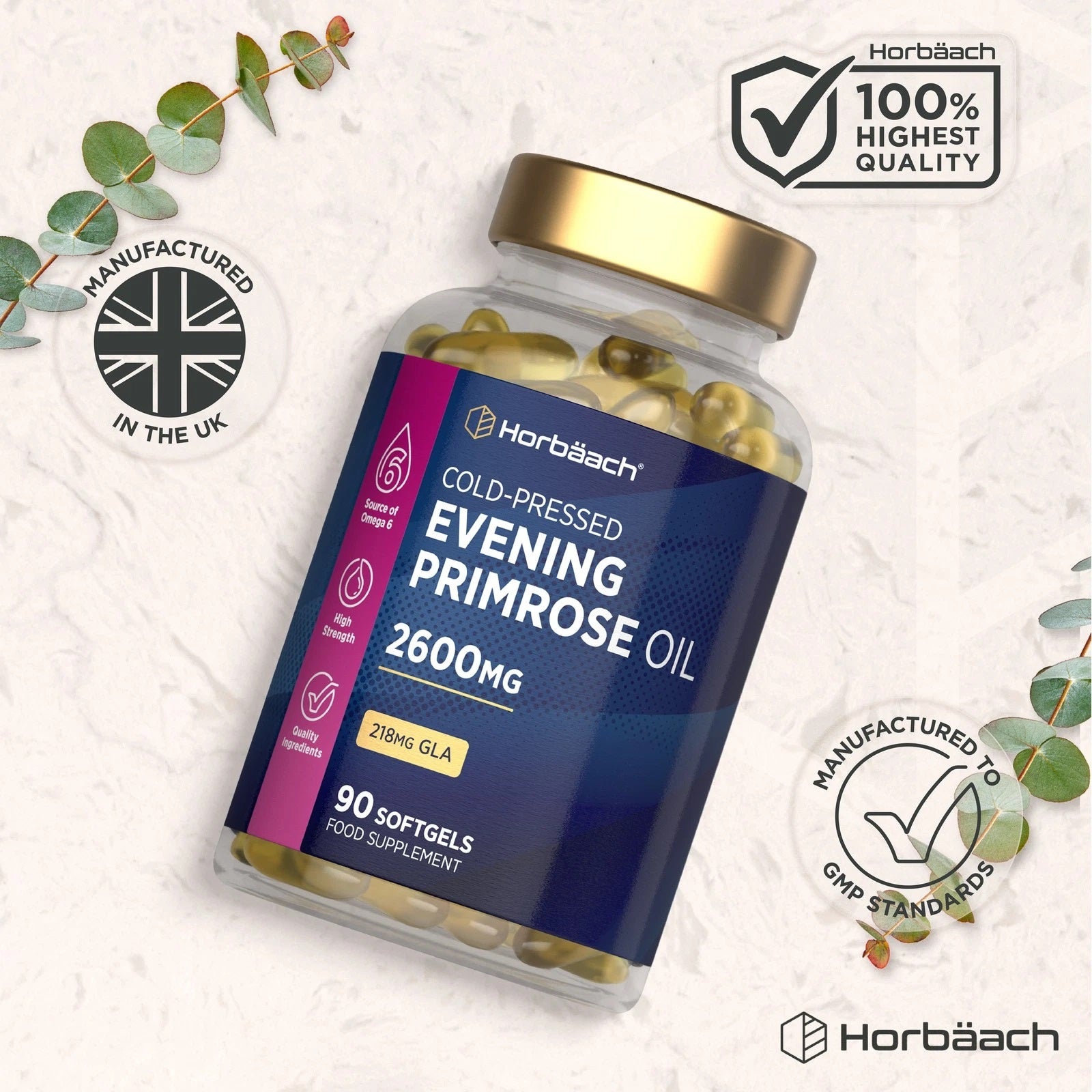 Evening Primrose Oil 2600 mg | 90 Softgels
