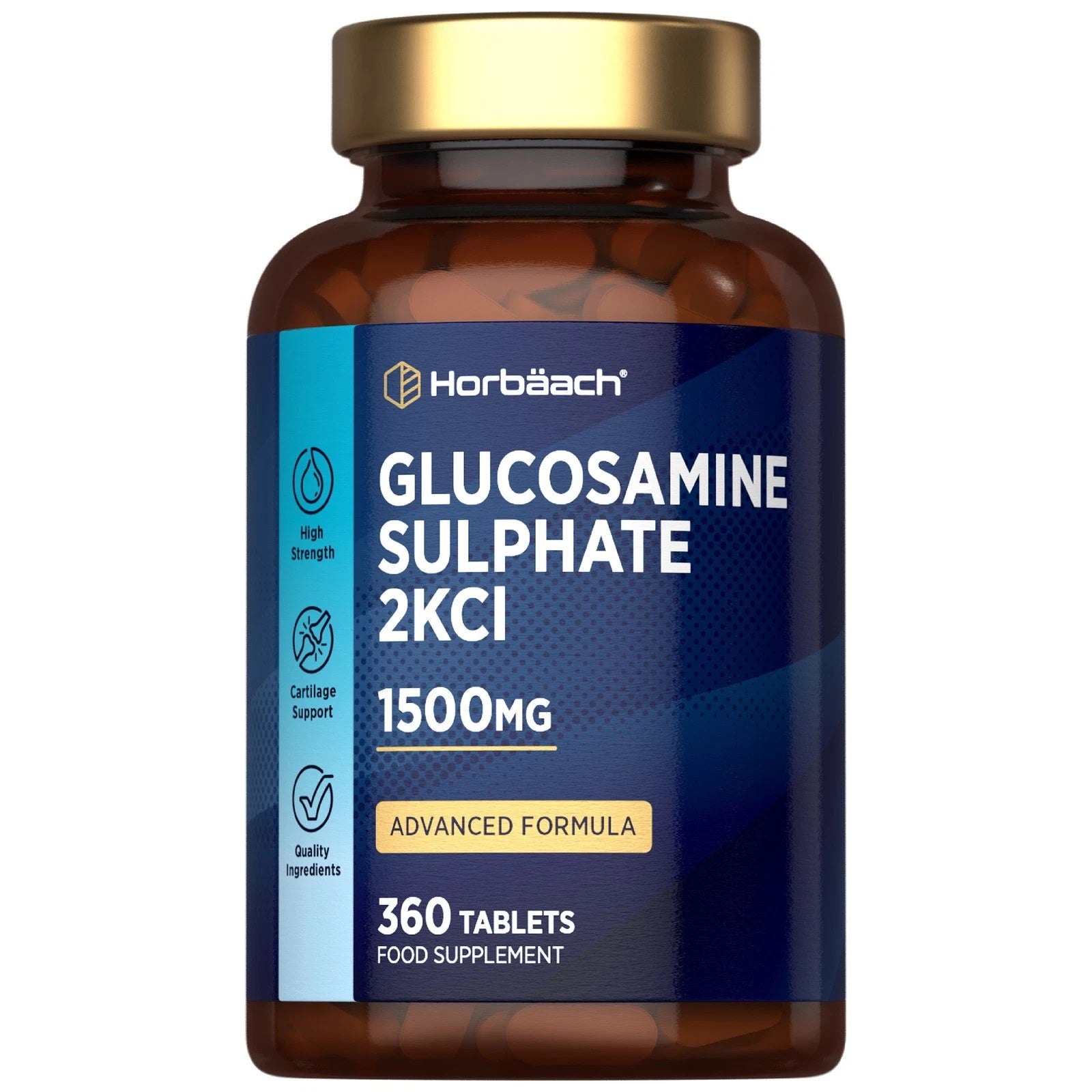 Glucosamine Sulphate 2KCl 1500 mg | 360 Tablets