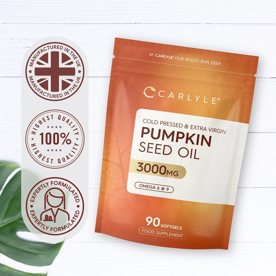 Pumpkin Seed Oil 3000 mg | 90 Softgels