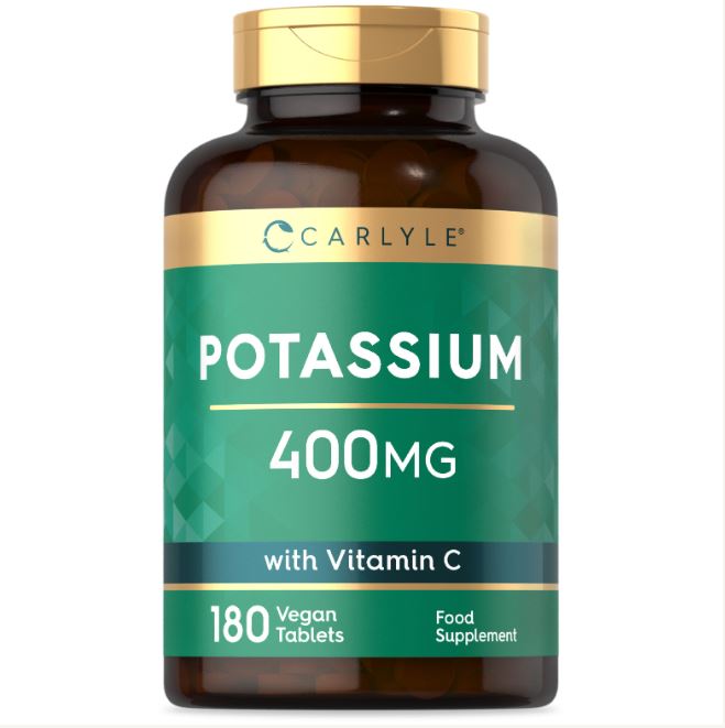 Potassium 400 mg with Vitamin C 100 mg | 180 Tablets