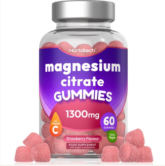 Magnesium Citrate with Vitamin C 1300 mg | 60 Gummies 