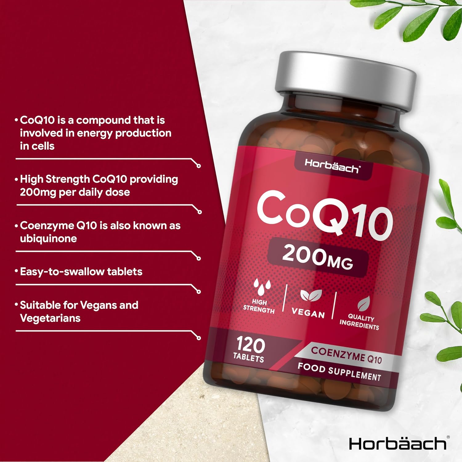 CoQ10 Coenzyme Q10 200 mg | 120 Tablets
