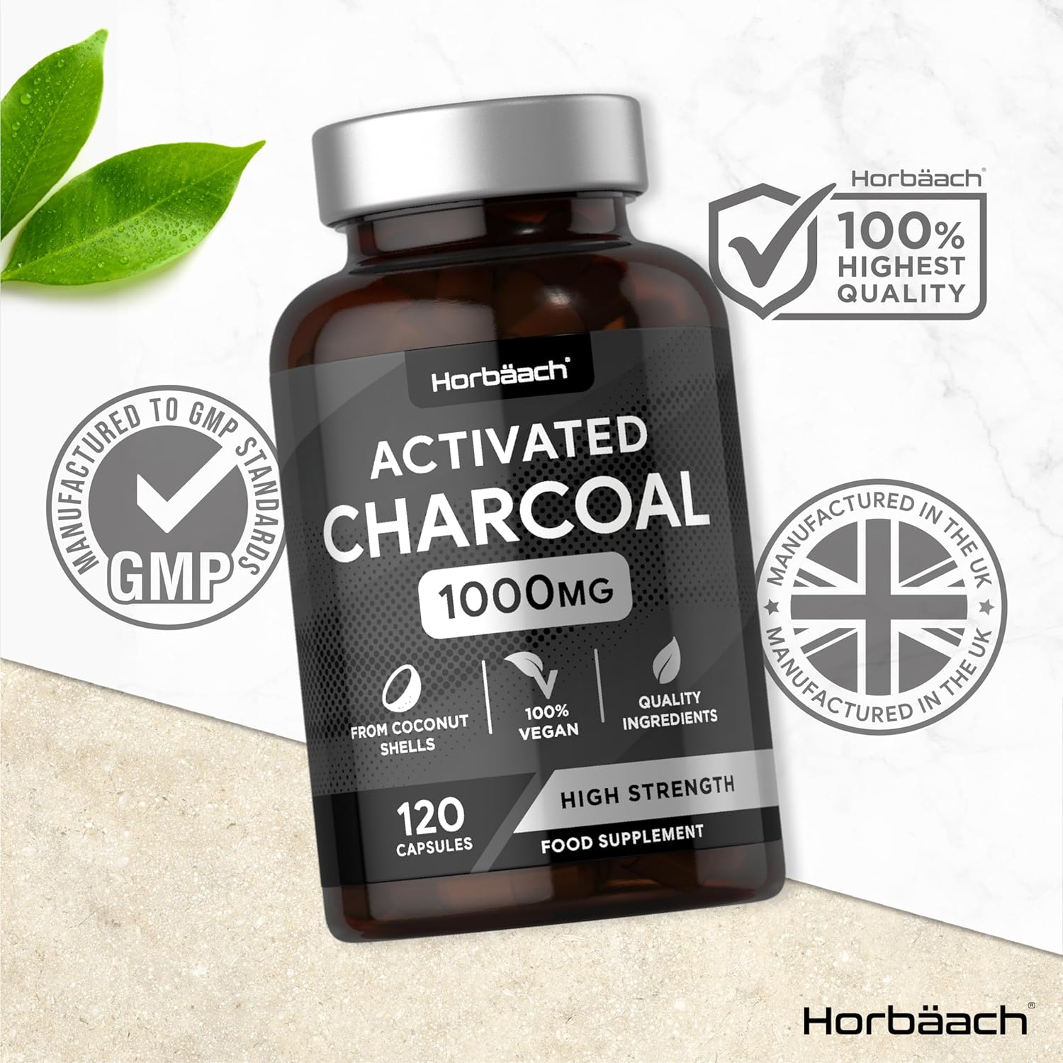Activated Charcoal 1000 mg | 120 Capsules